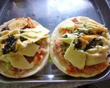 ツナ×キムチ×葱×塩昆布のトースト作り方4写真
