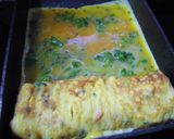 ブロッコリーと鮭フレークの卵焼き✿作り方4写真