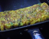 ブロッコリーと鮭フレークの卵焼き✿作り方5写真