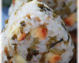 ✿高菜＆胡桃と焦がしチーズのおにぎり✿作り方6写真