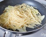 菜の花のペペロンチーノ ミモザ風作り方4写真