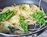 菜の花のペペロンチーノ ミモザ風作り方5写真