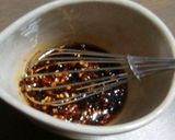 小松菜の黒酢＋食べるラー油味作り方3写真
