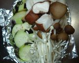 なすのホイル焼き♡ベーコン＆キノコ味作り方4写真