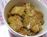 俳骨飯風♪野菜たっぷり豚バラ肉丼作り方6写真