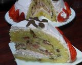 いちごたっぷりドームケーキ(*^^*)作り方15写真