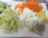 ひじきと野菜の健康サラダ作り方1写真