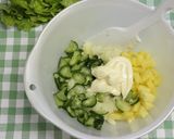 パイナップル入りポテトサラダ作り方4写真