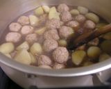 新じゃがと鶏つくねの煮物作り方5写真