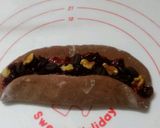 酵母♪チョコと胡桃のWクランベリーノワ作り方4写真