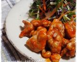 塩麹でやわらか！鶏のチリソース作り方7写真