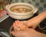 残り鍋で★とろとろ卵のダンゴ雑炊作り方1写真