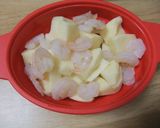 えび入りポテトサラダ（ピザ風味）作り方1写真