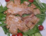 トンテキ・醤油ソース味・みずな添え作り方11写真