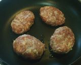 豚こまと筍のハンバーグ作り方3写真
