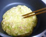 ツナ&ネギ入り　豆腐の入ったオムレツ作り方5写真