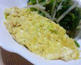 ツナ&ネギ入り　豆腐の入ったオムレツ作り方8写真