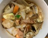 ゴロゴロ野菜と魚肉のキムチユッケ味炒煮風作り方14写真