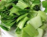 ヘルシー☆厚揚げと青梗菜の中華風炒め作り方1写真