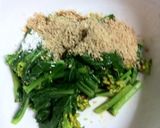 超簡単...菜花のごま和え作り方6写真