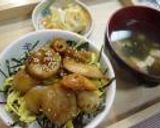 甘辛く煮た！ホタテ丼作り方4写真