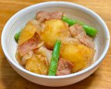 簡単!じゃがいもとベーコンの煮物作り方4写真