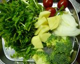簡単☆和の朝食ウインナースープ作り方1写真