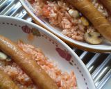 生トマト使用★熱々丸ごとソーセージドリア作り方10写真