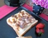 バナナとマシュマロのスイートトースト作り方3写真