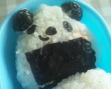 キャラ弁*三角おにぎりde 簡単パンダ作り方4写真