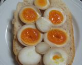 味付きたまごで和風トースト作り方2写真