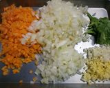 キーマカレー風☆スパイシースープパスタ☆作り方1写真
