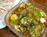 オクラの山形だし風で！蕎麦つゆ・素麺つゆアレンジ作り方2写真