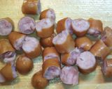 キャベツとソーセージのパスタ入りスープ作り方2写真