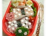 【デコおにぎり☆可愛いカラフルリボン✿】作り方10写真