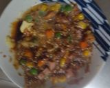 レンジ簡単中華風シーフードレモン味炒飯弁当作り方5写真
