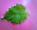 生ハムと大葉の大根巻き＊作り方2写真