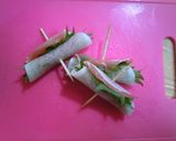 生ハムと大葉の大根巻き＊作り方4写真
