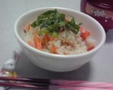 しじみのだし汁で炊く鮭の炊き込みご飯作り方7写真