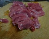 塩麹入り　豚ヒレ肉と野菜のケチャップ炒め作り方1写真