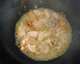 ホタテとアスパラのペペロンチーノ風炒め作り方4写真