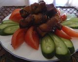 脂も逃がさない！豚バラの高野豆腐巻き作り方4写真