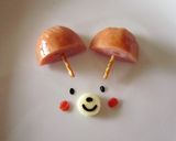 キャラ弁♪クマずきん❤おにぎり作り方4写真