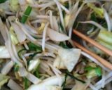 肉なし節約☆野菜のあんかけ焼きそば作り方1写真