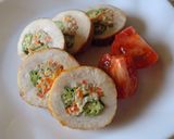 ロールチキン【オクラ＋ごぼうサラダ】作り方11写真