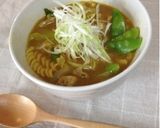 カレーうどん風カレースープパスタ♪作り方5写真