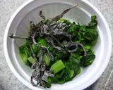 ベーコン×青菜昆布和えの和トースト作り方2写真