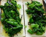 ベーコン×青菜昆布和えの和トースト作り方4写真
