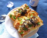 ツナとたけのこの大葉風味和トースト作り方5写真