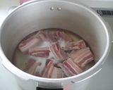 はちみつ入り豚バラの角煮（すき焼きタレ）作り方1写真